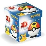 RAVENSBURGER 11628 3D Puzzle Ball 54 Teile Pok&eacute;mon Wiederball