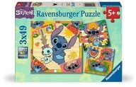 RAVENSBURGER 12004114 Kinderpuzzle 3 x 49 Teile Disney Stitch