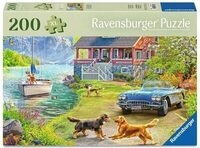 RAVENSBURGER 12001370 Puzzle f&uuml;r Senioren 200 Teile Sommerhaus am See