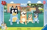 RAVENSBURGER 12004109 Kinderpuzzle 15 Teile Bluey und ihre Familie