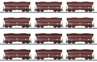 M&Auml;RKLIN 46670 H0 Selbstentladewagen-Set aus 12 vierachsigen Falns 182, DB AG, Ep. VI