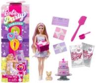 MATTEL JFG70 Barbie Party Unboxed Haustier-Geburtstagsserie Puppe und Accessoires -