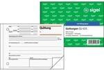 Sigel Quittungen QU625 A6 quer, mit Blaupapier, 1. Blatt bedruckt, Blatt 2 Blanko, 2x