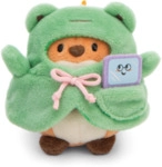 NICI 61145 Set Kuscheltier Fuchs Geeks 8 cm mit Video Spiel und Froschkost&uuml;m