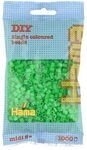 HAMA 207-37 Midi B&uuml;gelperlen, Neon-Gr&uuml;n, ca. 1.000 St&uuml;ck, &Oslash; 5,0 mm