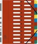 Exacompta 55245E Harmonika Ordnungsmappe, rot