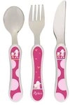 SIGIKID 25421 Kinder Besteck Set Schaf Schnuggi, Messer, Gabel, L&ouml;ffel
