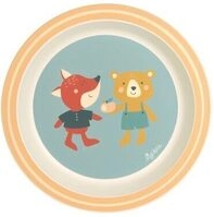 SIGIKID 25354 Kinderteller Fuchs & B&auml;r aus der Serie "4 Freunde"