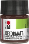 Marabu 140105040 Marabu-Decormatt Acryl Mittelbraun 040, 50 ml