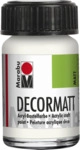 Marabu 140139070 Marabu Decormatt Acryl Wei&szlig; 070, 15 ml