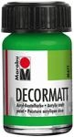 Marabu Acrylfarbe "Decormatt", gelbgr&uuml;n, 15 ml, im Glas