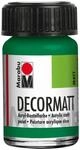 Marabu Acrylfarbe "Decormatt", saftgr&uuml;n, 15 ml, im Glas
