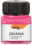 KREUL 90936 Javana Stoffmalfarbe f&uuml;r helle Stoffe, 20 ml Glas in pink
