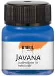 KREUL 90907 Javana Stoffmalfarbe f&uuml;r helle Stoffe, 20 ml Glas in royalblau