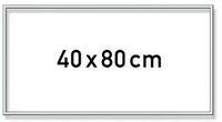 SCHIPPER 605250768 MNZ - Malen nach Zahlen Alurahmen 40 x 80 cm - Silber matt