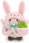 NICI 61141 Set Kuscheltier Katze Angy 8 cm mit Kaktus und Hasenkost&uuml;m