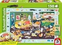 SCHMIDT SPIELE 56533 Kinderpuzzle 150 Teile Lustiges Katzen-Gewimmel