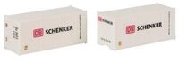 FALLER 182053 H0 20' Container DB 2er-Set, Ep. IV