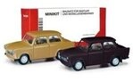 HERPA 013901-002 1:87 MiniKit Trabant 601 Limousine, samtocker/rallyeschwarz