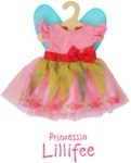 HELESS 2430 Puppenkleid Prinzessin Lillifee mit pinker Schleife, Gr. 35-45 cm