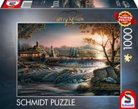 SCHMIDT SPIELE 58545 Puzzle 1000 Teile Lichter in der Wildnis