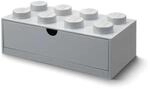NHG LEGO&reg; Schubladenelement 8 Noppen Grau