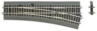 ROCO 42535 H0 Weiche rechts Wr15 mit Handantrieb, mit Bettung