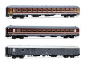 RIVAROSSI HR4362 H0 3-tlg. Set Reisezugwagen &bdquo;Alpen-Express&ldquo; aus 2 x 2. Kl....