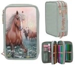 DEPESCHE 13403 Miss Melody 3 Fach Federtasche ROMANTIC FIELDS