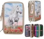 DEPESCHE 13341 Miss Melody 3 Fach Federtasche POPPY SAND