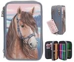 DEPESCHE 13415 Miss Melody 3 Fach Federtasche mit 3D Effekt
