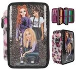 DEPESCHE 13017 TOPModel 3 Fach Federtasche REBEL KITTY