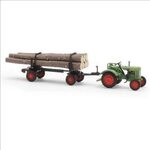 BUSCH 54152 H0 / 1:87 Fendt F 15 Dieselross mit Holzanh&auml;nger