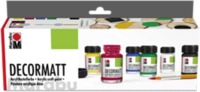 Marabu 140100087 Marabu-Decormatt Starter-Set, 6 x 15 ml