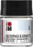 Marabu 114005843 Marabu Decoupage & Serviette Lack und Kleber matt, 50 ml