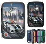 DEPESCHE 13333 Monster Cars 3 Fach Federtasche LED Polizeiauto