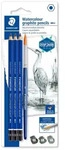 STAEDTLER 100A SBK4 Bleistift Lumogr. BK aqua.100