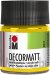 Marabu 140105019 Marabu Decormatt Acryl Gelb 019, 50 ml
