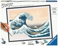 RAVENSBURGER 23690 CreArt - Malen nach Zahlen ART Collection: Gro&szlig;e Welle (Hokusai)