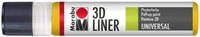 Marabu 180309621 Marabu-3D Liner Mittelgelb 621 25 ml