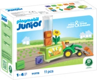 PLAYMOBIL 71773 JUNIOR: Traktor mit lustiger Pflanzmaschine