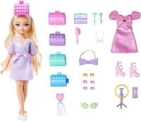 MATTEL JGG38 Barbie Dream Besties Malibu Get Ready With Me Haarspiel-Puppe