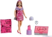 MATTEL JFY67 Barbie Party Unboxed Glam Party Series - Pink Curvy Doll