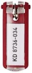 Durable 195703 Schl&uuml;sselanh&auml;nger Key Clip, rot