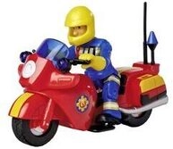 SIMBA 109252654 Sam Feuerwehr Motorrad mit Figur