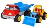 SIMBA 107134610 LKW Kipper mit Bagger