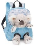 NICI 49840 Rucksack mit Pl&uuml;schtier 21 x 26 cm Koala 25 cm hellblau