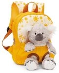 NICI 49842 Rucksack mit Pl&uuml;schtier 21x26cm Koala 25cm gelb