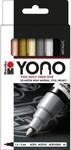 Marabu YONO Marker Set METAL, 4 x 1,5-3 mm
