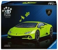 RAVENSBURGER 12008037 3D Puzzle 108 Teile Iconics: Lamborghini Hurac&aacute;n EVO